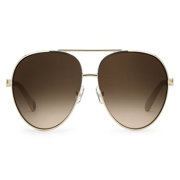 Juicy Couture Aviator Women Light Gold Metal Frame - Picture 2 of 3